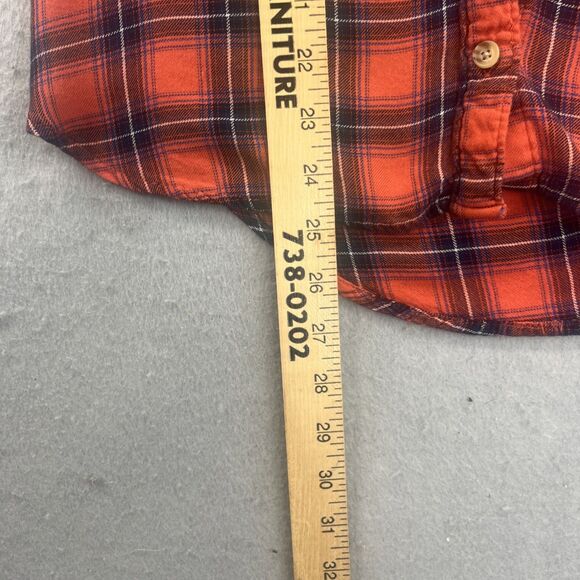 Abercrombie & Fitch Shirt Womens S Red Plaid Lightweight Western Outdoor Y2K - Picture 7 of 9